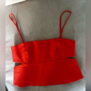Zara | cut out crop top | S